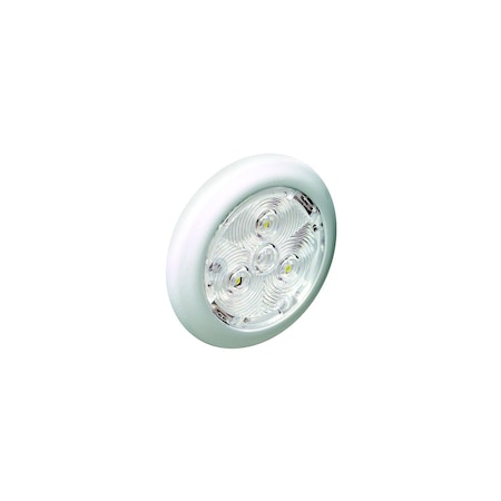 Attwood 2-3/4 Warm White Interior/Exterior Light w/White Bezel 6320W7